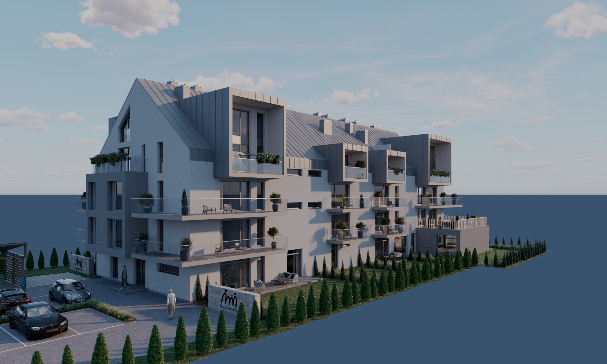 Widok 360 stopni budynku